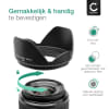 CELLONIC® Ø 62mm Lens Hood for Ø 62mm Plastic Screw-in Flower / Tulip / Petal Sun Shade