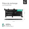 Batterie de rechange pour ordinateurs portables Asus VivoBook X556UQ / X556UJ / X556UB / X556UA - 5000mAh 7.6V + kit d'outils