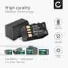 2x Batteri for JVC GC-PX100, GZ-HM200, GZ-MG330, GY-HM100, GR-D728, BN-VF808, N-VF823 Kameraer 1500mAh fra CELLONIC