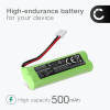 2x Batteri for Swissvoice DP500, Audioline Monza, Medion Life S63062, S63065, MD82973 500mAh fra CELLONIC