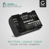 Batterie 2000mAh pour appareil photo Canon EOS 70D, EOS 6D, EOS 7D - Remplacement modèle LP-E6 LP-E6N