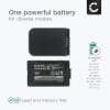 2x Batterie 3300mAh pour appareil photo Panasonic AG-DVC15, VDR-M10 - Remplacement modèle CGA-D54 CGR-D120 -D220