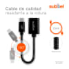 Cable USB OTG de 15cm de subtel® para tablet Xiaomi Mi Pad 4, Mi Pad 4 Plus, Mi Pad 3, Mi Pad 2 - Adaptador OTG 2.0 con USB C Type C a USB A