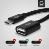 USB OTG Kabel für Huawei MediaPad 7 Youth / 10 Link / M1 8 / M2 10 / M3 / M3 lite 8.0 / M3 lite 10 / T2 10 / T3 8.0 / T3 10 / X1 Tablet OTG Adapter Micro USB Stecker auf USB A Buchse - USB Host Anschluss, On The Go Adapterkabel schwarz