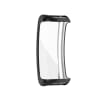 subtel Protective Case & Screen Protector for FitBit Inspire 2 9H Tempered Glass GPS Smart Watch Cover Smartwatch Bumper Case Frame - Transparent / Black