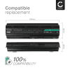 Battery for HP Envy 17-1000, 2200, 650, G62, Pavilion G6t-2200, G6z-1c00, G6z-1d00, G6-2200, Presario CQ57, CQ58, MU06 10.8V 8800mAh from CELLONIC