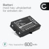 2x Batteri for Ikusi TM70, Ikusi T70-1, Ikusi T70-2, Ikusi T71, BT06K 600mAh fra subtel