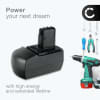 Batteri 14.4V, 3Ah, NiMH for Metabo BSZ 14.4, BSZ 14.4 Impuls, BSZ 14.4 Impuls - 6.25475, 6.25476,625476000, ME-1474 Reservebatteri