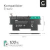 Battery for HP EliteBook Folio G1, EO04XL, 827927-1B1, 827927-1C1, 828226-005 7.7V 4200mAh from CELLONIC