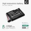 Batteri for Medion GoPal P4410/P4210; Becker Active 43/Ready 43; Mitac Mio P350/P550 1700mAh fra CELLONIC