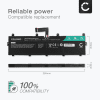 Batteri for Lenovo ThinkPad P72, P73, Lenovo 01AV497, L17M6P52, SB10K97636, 01AV498, L17C6P51 8600mAh 11.55V fra CELLONIC