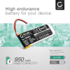 Batteri för Midland BTX1, Midland BTX2, Midland BTNext, Midland BTFM 752068PL (950mAh, 3.7V) från CELLONIC