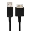 USB Kabel für Sony PS Vita (PCH-1000 / PCH-1004) / PS Vita (PCH-1100 / PCH-1104) - Ladekabel 1m PVC Datenkabel schwarz