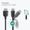18 Pin Connector Phone Charger Cable for Samsung GT-S5230, GT-B2100, GT-E1200, GT-E1190, GT-E1150, SGH-F480 1m Fast Charging Smartphone Data Cable PVC Black