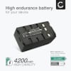 2x Batteri for Panasonic 	RCA BB700 Kameraer 4200mAh fra subtel