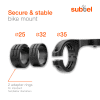 subtel® Handlebar Mount for Stages Dash L200 / Dash M200 Adjustable Out Front Stem Mount Aero Bar Handlebar Mounting Bracket 25mm-32mm-35mm - Black