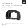 Œilleton Plastique pour appareil photo Sony Alpha 7, Alpha 9, Alpha58, Alpha 99 II - oculaire de viseur optique pour photographe - pièce de rechange FDA-EP18