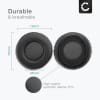 CELLONIC Erstatningsøreputer for 70x70x35mm hodetelefondeksler Myk skumpute Øreputer Over-ear Hodetelefonputer / Øreklokker