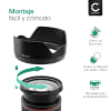 CELLONIC® ES-68 II Lens Hood for Canon EF 50mm f/1.8 STM Plastic Bayonet Flower / Tulip / Petal Sun Shade