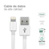 Phone Charger for Apple iPhone 14, 13, 12, 11, X, XS, XR, 8, 7, SE Lightning 8 Pin Smartphone Charging Cable UK Adapter Power Supply 1m Lead 5W 3A + USB Cable