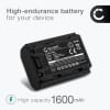 Batteri for Sony A7 IV, Alpha 7 IV, A6700, A6600, A7S III, Alpha 9, Alpha 7R III NP-FZ100 (1600mAh, 7.2V) fra CELLONIC