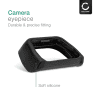 CELLONIC® Viewfinder Eyecup til Sony Alpha 6000, Alpha 6100, Alpha 6300, NEX-6, NEX-7 FDA-EP10 Plast Ekstra Anti-Glare EVF Eye Piece View Finder Cover Hood Cap