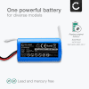 Battery for ECOVACS Deebot CR120, Deebot N79S, Silvercrest SSR1, ILIFE A4, ILIFE V7s Pro, Dibea GT200, INR18650-M26-4S1P 2600mAh from CELLONIC