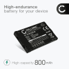 Battery for Aastra 610d, 612d, 620d, 600d, 622d, 630d, 632d, 650c, DTS11 DeTeWe 610d, DTS11, 600d, 612d, 620d, 622d, 630d, 632d, 650c 23-001059-00,23-001080-00,A600ST1,DK512009 (800mAh, 3.7V) from CELLONIC