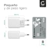 Cargador USB de pared para Apple iPhone 14, 13, 12, 11, X, XS, XR, 8, 7, SE con - 3A, Adaptador enchufe USB, Estación de carga USB