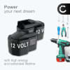 2x Batteri for AEG BDSE 12 T Super Torque, SB2E 12 T Super Torque, BEST 12 X, BS 12 X 3Ah fra CELLONIC