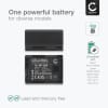 Batterie 890mAh pour appareil photo Canon FS40, FS400, LEGRIA FS19 - Remplacement modèle BP-807 BP-808 BP-809 BP-819 BP-827