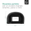 2x Oculare CELLONIC® EC / EC-II per visore/mirino/viewer - Sostituzione dell’originale Canon EOS 1D EOS 1Ds EOS 1Ds Mark II smarrito Protezione in Silicone gommino, ‘eye cup’