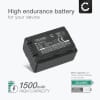 VW-VBK180 -VBK360 VW-VBL090 Batteri för Panasonic HC-V100 HC-VX878 HDC-SD90 SD40 SD60 HDC-SDX1 HDC-HS60 HDC-TM60 SDR-H85 SDR-S50 S70, 1500mAh Kamera-ersättningsbatteri med lång batteritid