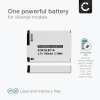 Batteri for Samsung WB100 WB5000 WB550 WB600 WB2000 EX1 PL50 PL55 PL65 L200 L100 ES60 ES55 Kameraer 750mAh fra CELLONIC