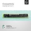 2x Batteri för Streamlight Stinger / 76909 / 76606 / 76500 / 75301 / 75175 | Peli M9 trådlös lampa - 1800mAh Laddningsbart ersättningsbatteri eller reservbatteri för wireless lamp, ficklampa, pannlampa m.fl.