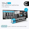 12-pack CELLONIC 1.5V Alkaline AA-batterier – 2900mAh LR6, AM3, Mignon, MN1500 engångsbatterier för fjärrkontroller, leksaker, ficklampor, klockor m.m.