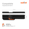 Batterie de rechange pour ordinateurs portables Fujitsu LifeBook T732 / T734 / T902 - 6600mAh 10.8V