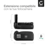 Impugnatura Battery Grip MB-D200 per fotocamera Nikon D200 camera grip EN-EL3e accessorio multifunzione per fotografia verticale, 230 grammi