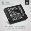 Batterie 1800mAh pour appareil photo Casio Exilim EX-ZR800, EX-ZR1000, EX-ZR700 - Remplacement modèle NP-130 NP-130A