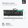 Batteri for ThinkBook 13s G2 ITL, 13s G3 ACN, 13s ITL, 14s G2 ITL, Lenovo 5B10Z37621 3200mAh 14.8V fra CELLONIC