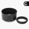 ES-62 II Kamera Solblender for Canon EF 50mm f/1.8 II – Plast Bajonett Solblender fra CELLONIC