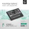 Batterij compatibel met Doro 7050 / 7060 / 7070 / 7441 - DBS-1350A 1200mAh vervangende accu reservebatterij extra energie