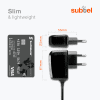 subtel® Mini USB SatNav Charger for Mitac Mio A501 / Mio C250 / Mio C317 / Mio C517 / Mio C720 / Mio P340 / Mio P360 / Mio P560 Sat Nav GPS Navi Charging Cable and Plug UK Adapter 1.1m Lead