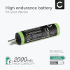 2x Batteri for Panasonic ES-RT30 ES-RT40 ES-SA40 ES2207P ES3042 2000mAh fra CELLONIC