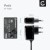 Chargeur pour tablette Samsung Galaxy Note 10.1 / Tab 8.9 / Tab 10.1 / Tab 2 7.0 / Tab 2 10.1 / GT-N8000 / GT-P3100 / GT-P5100 / GT-P6800 / GT-P7500 - Alimentation 5V 2A, Cordon / Câble de Charge 1.2m