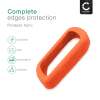 Coque Silicone orange pour GPS de vélo Garmin Edge 540 / Edge 840 - Cover Bumper de protection système de navigation vélo moto et autres sports