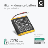 Batteri til Sony WH-1000xM3, WH-1000MX4 - 1588-0911, SM-03, SP 624038 (1000mAh) Reservebatteri