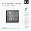 2x Battery for Casio NP-40, Casio Exilim EX-FC100 FC150 EX-Z40 Z55 Z57 EX-Z750 Z300 Z400 Z450 950mAh from CELLONIC