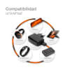 Cargador smartphone 5W + Cable USB para LG KU990 Viewty / KF600 Venus / KE770 Shine / KC550 Orsay / KC910 Renoir / KG320s - Fast charger 1A / 1000mA con cable carga de 1m para teléfonos móviles
