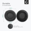 CELLONIC Erstatningsøreputer for 95x95x55mm hodetelefondeksler Myk skumpute Øreputer Over-ear Hodetelefonputer / Øreklokker